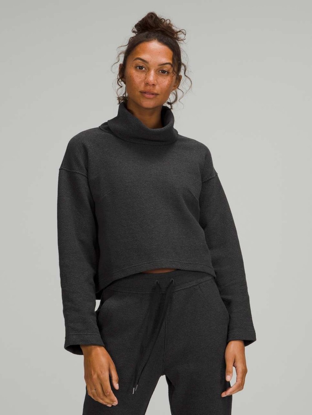 Lululemon Ribbed Funnel Neck Pullover Size XS/S Grey